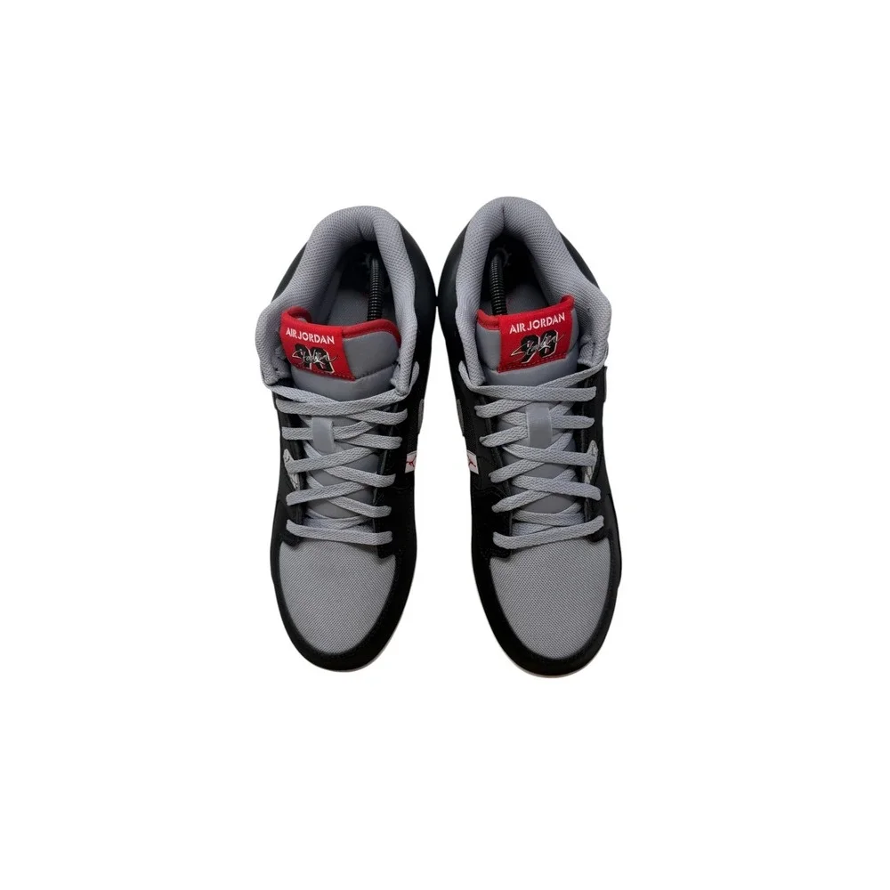 Jordan 4 Retro MCS Baseball Cleats Mens 12 Black Grey HQ0210-060 Elephant Print